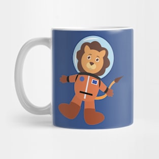 Lion in space suit Mug